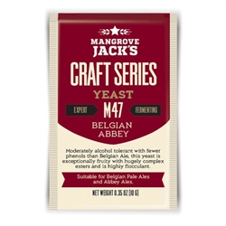 830147 - Mangrove Jacks M47 Belgian Abbey Dry Yeast - 10g