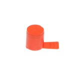 843370 - Ball-lock post cap - Red/Gas - 25-pack