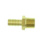 840869 - Hose Barb - 1/2" MPT to 1/2" barb - Brass