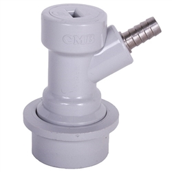 843381 - Ball-Lock Gas Keg Coupler - CMBecker - 1/4" barb