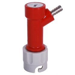 843391 - Pin-Lock Gas Keg Coupler - 1/4" barb