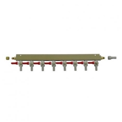 843678 - 8-way Gas Distributor - 3/8" barbs